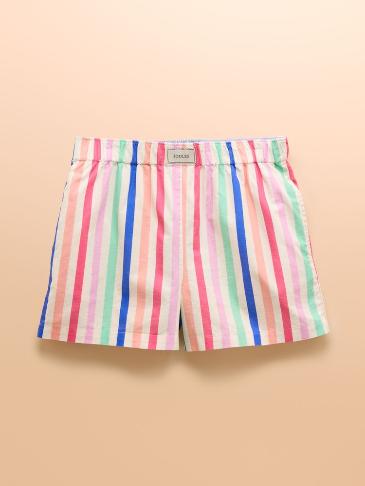 Rayas multicolor - Joules Amara Pull-On Cotton Shorts - Imagen 12 de 12
