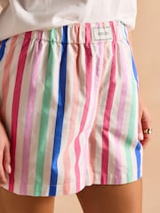 Rayas multicolor - Joules Amara Pull-On Cotton Shorts - Imagen 3 de 12