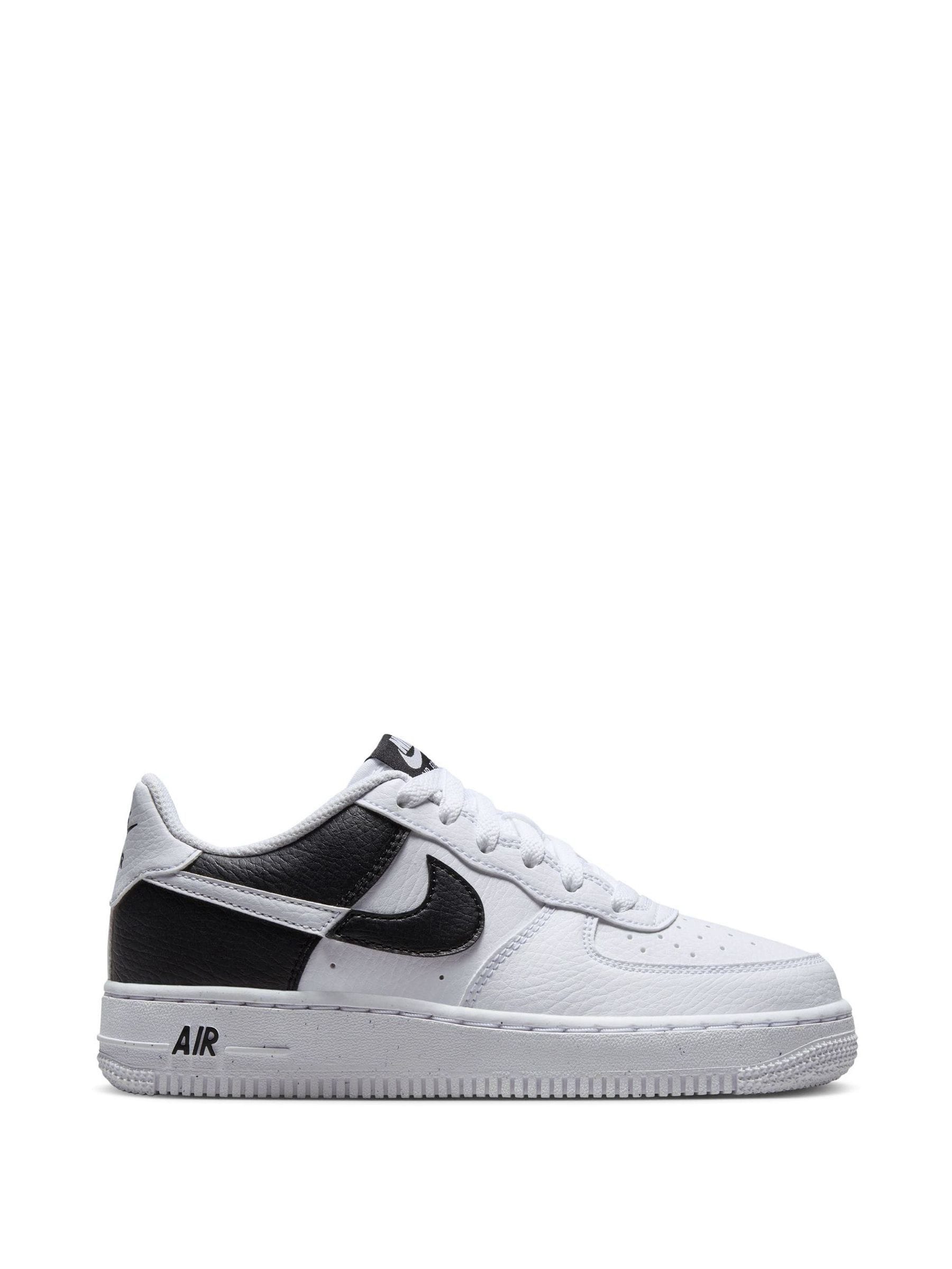 Buy Nike Black White Air Force 1 Youth Trainers from Next Malta