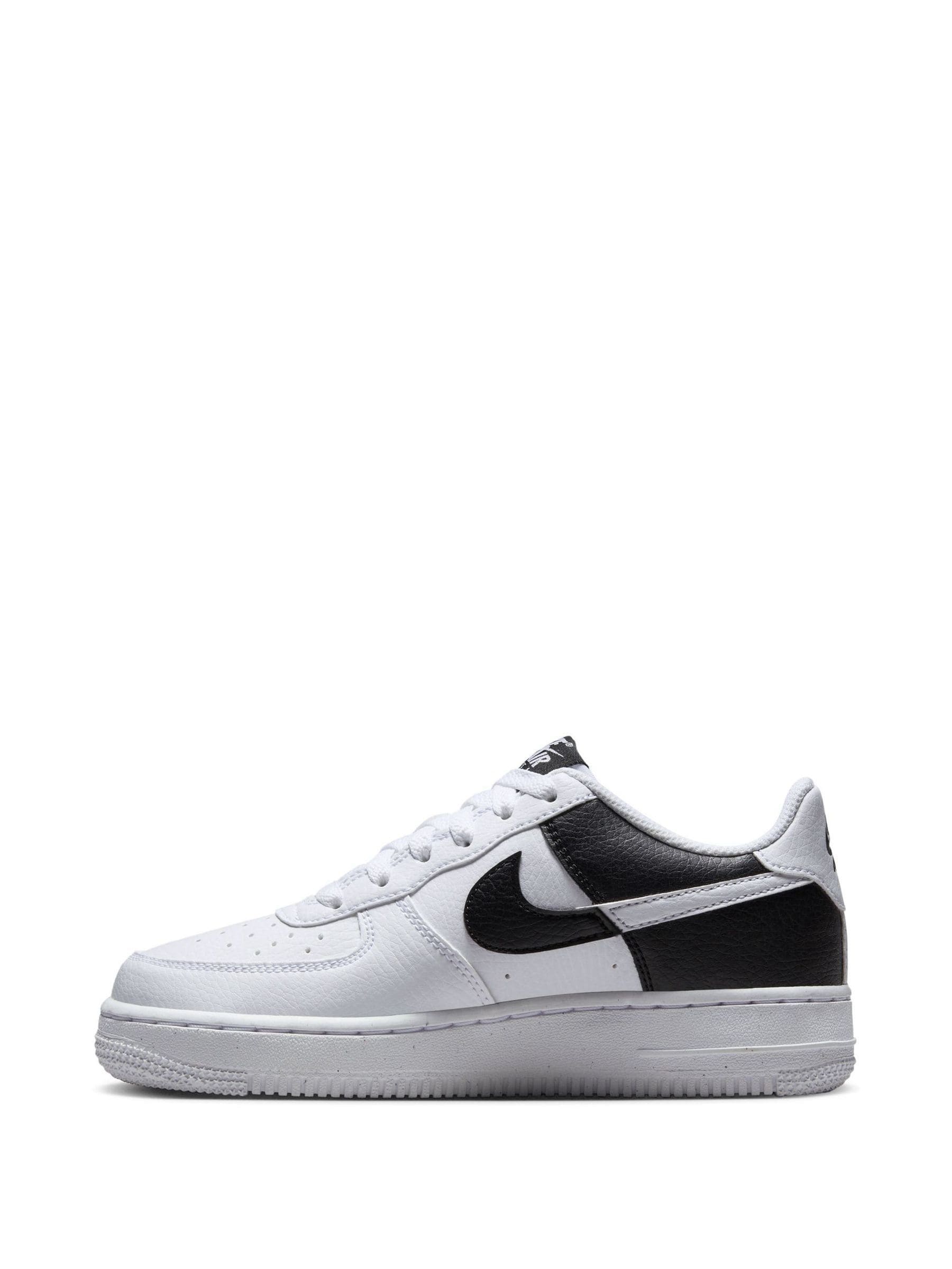 White and black air force 1 junior top