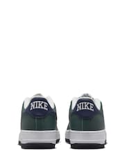 Nike Green/White Air Force 1 Youth Trainers - Image 6 of 10