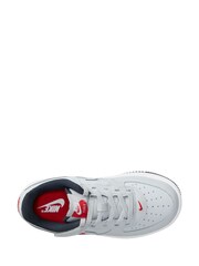 Nike Grey/Red Junior Air Force 1 Lv8 EasyOn Trainers - Image 5 of 11