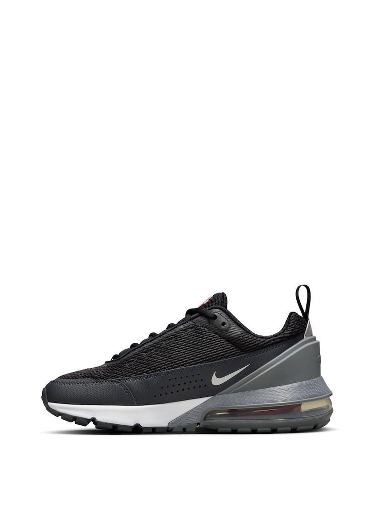 Nike Black/Grey Youth Air Max Pulse Youth Trainers - Image 2 of 11