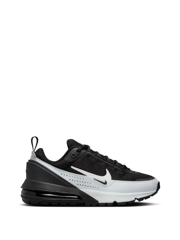 Nike Black/White Youth Air Max Pulse Youth Trainers - Image 1 of 10