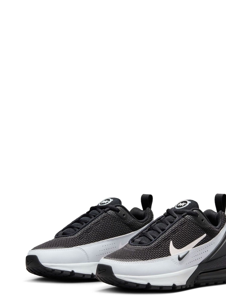 Nike Black/White Youth Air Max Pulse Youth Trainers - Image 10 of 10