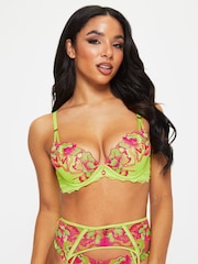 Ann Summers Green Luminescent Padded Plunge Bra - Image 1 of 2