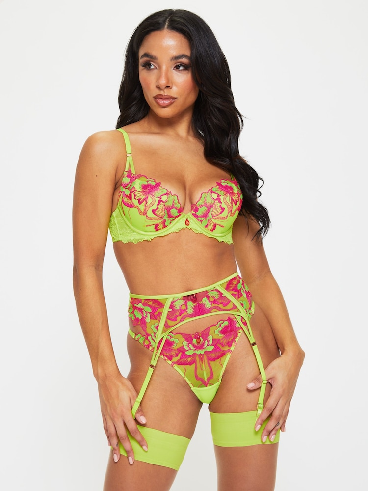 Ann Summers Green Luminescent Padded Plunge Bra - Image 2 of 2