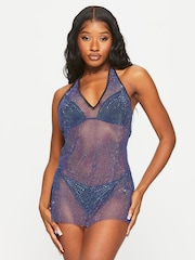Ann Summers Blue Mirissa Cover-Up Dress - Image 1 of 4
