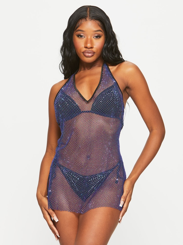 Ann Summers Blue Mirissa Cover-Up Dress - Image 1 of 4