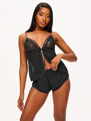 Ann Summers Black Alora Sheer Cami Set - Image 1 of 4