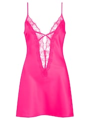 Ann Summers Pink Cherryann Satin Slip Chemise - Image 5 of 5