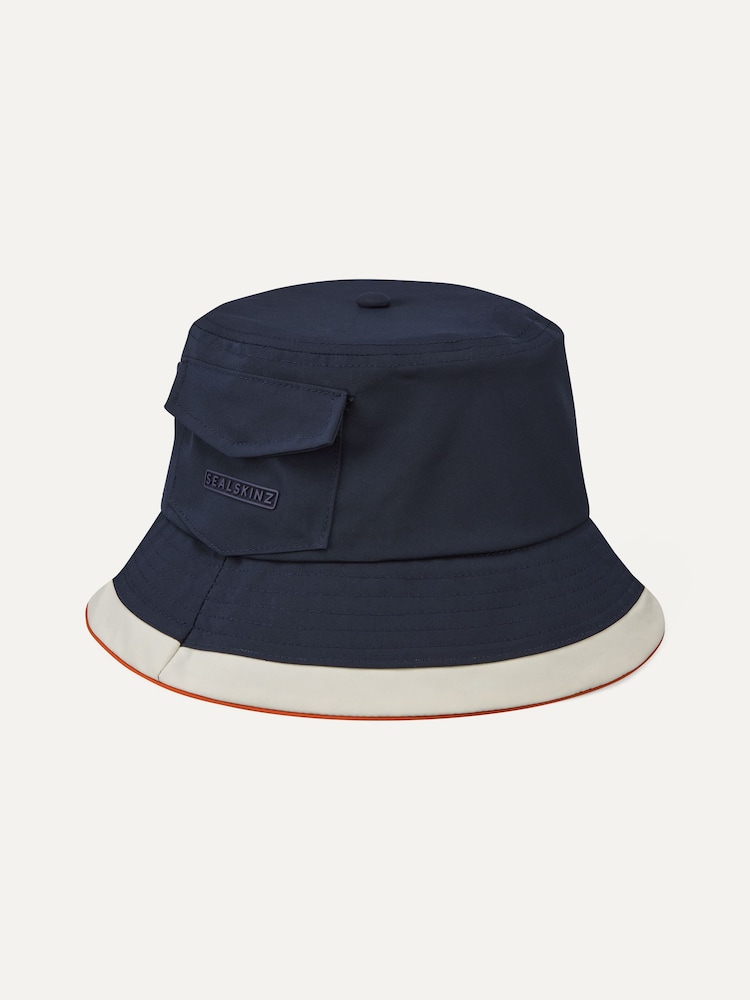 Sealskinz Blue Seething Waterproof Nylon Bucket Hat - Image 2 of 2