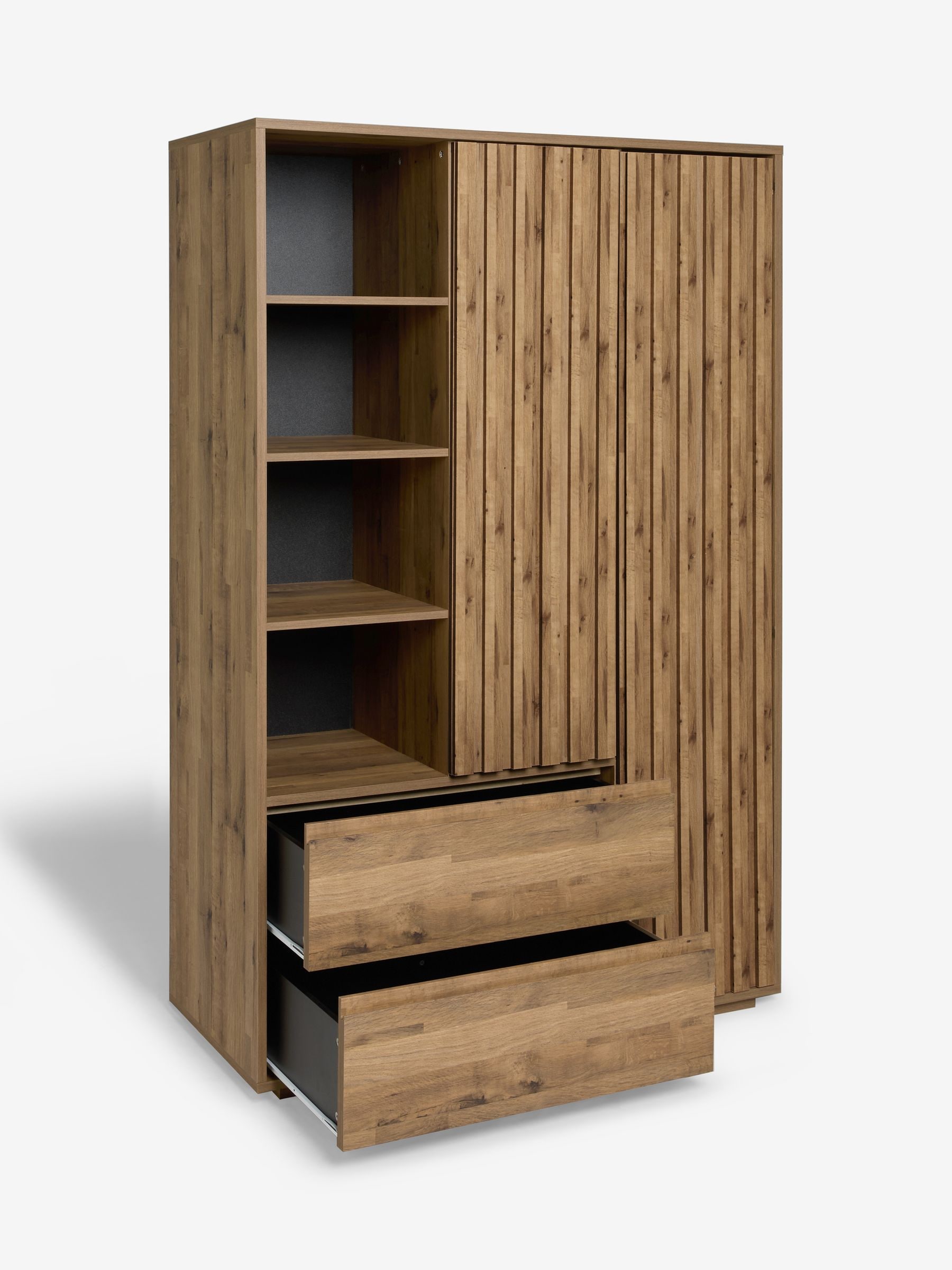 Buy Oak Effect Kids Oslo Bronx Triple Wardrobe from the Next UK
