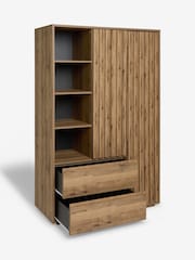 Oak Effect Kids Oslo Bronx Triple Wardrobe - Image 10 of 11