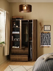 Oak Effect Kids Oslo Bronx Triple Wardrobe - Image 2 of 11