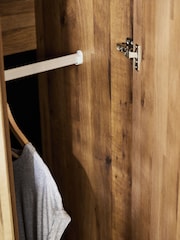 Oak Effect Kids Oslo Bronx Triple Wardrobe - Image 3 of 11