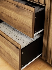 Oak Effect Kids Oslo Bronx Triple Wardrobe - Image 5 of 11