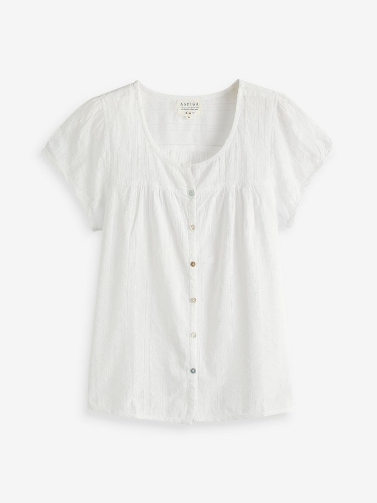 Aspiga White Shirt - Image 4 of 4 Aspiga White Shirt - Image 4 of 4