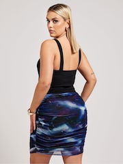 Yours Curve Black Corset Top - Image 3 of 5