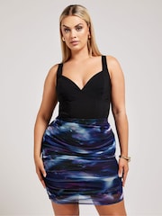 Yours Curve Black Corset Top - Image 4 of 5