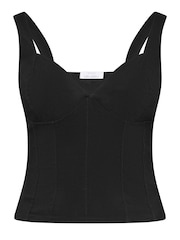 Yours Curve Black Corset Top - Image 5 of 5