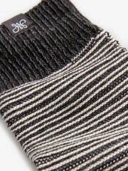 Blue/Black/Green 4 Pack Textured Stripe Heavyweight Socks - Image 7 of 7