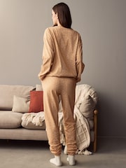 Ochre Yellow Spot 100% Cotton Long Sleeve Pyjamas - Image 3 of 9