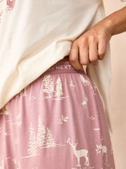 Pink Forest 100% Cotton Short Sleeve Pyjamas - Image 4 of 8