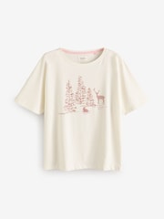 Pink Forest 100% Cotton Short Sleeve Pyjamas - Image 6 of 8