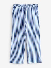 Navy Blue Stripe 100% Cotton Short Sleeve Pyjamas - Image 10 of 11