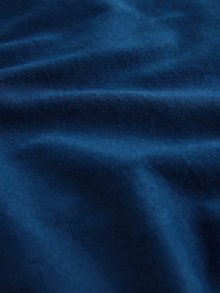 Navy Blue Stripe 100% Cotton Short Sleeve Pyjamas - Image 11 of 11