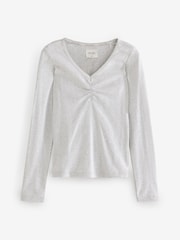 Grey Star Check 100% Cotton Pointelle and Flannel Pyjamas - Image 11 of 13