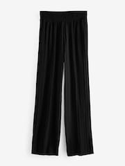 Black Plisse Button Through Pyjamas - Image 8 of 10