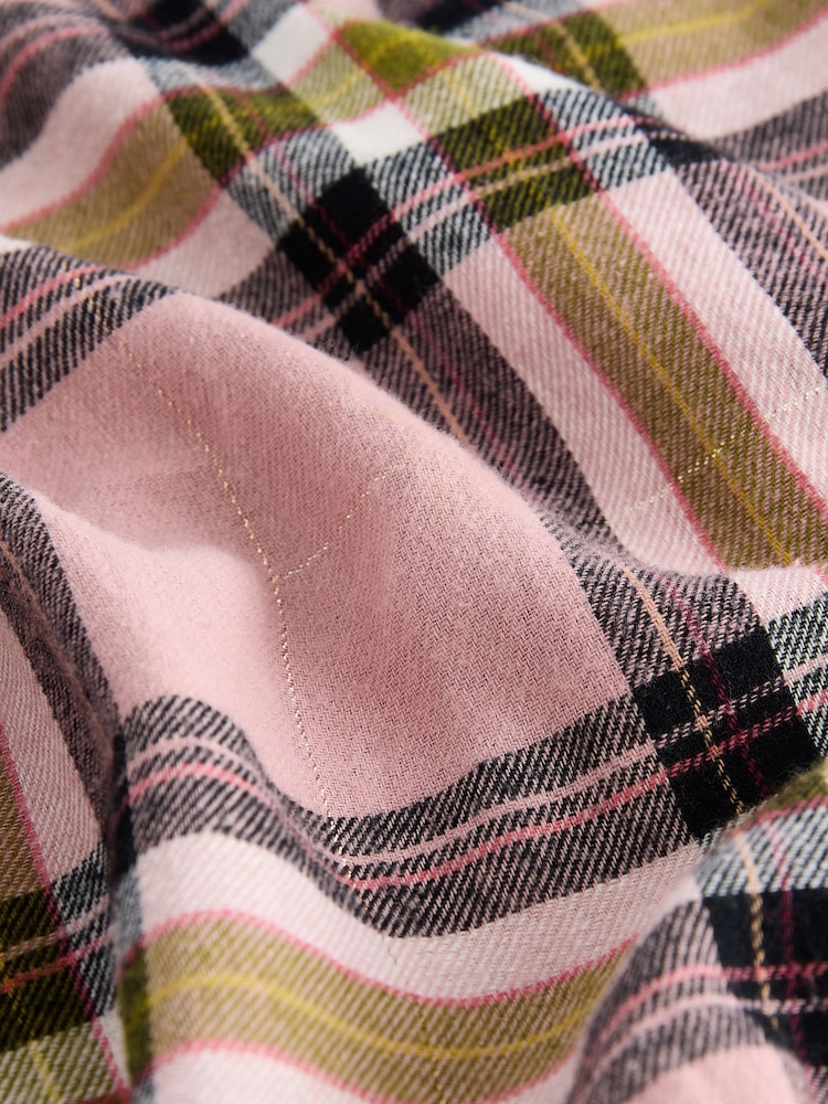 Rosa, kariert - Flannel Button 100% Cotton Through Pyjamas - Bild 9 von 9 Rosa, kariert - Flannel Button 100% Cotton Through Pyjamas - Bild 9 von 9