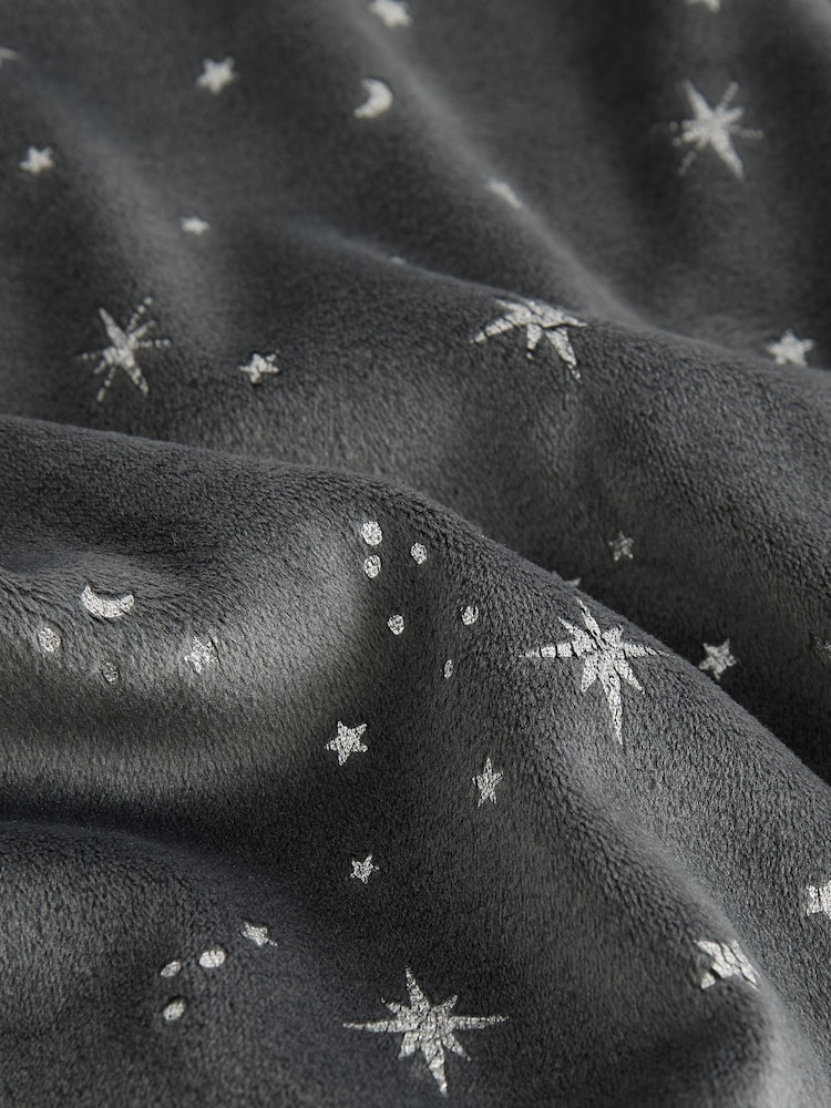 Charcoal Grey Star Supersoft Long Sleeve Pyjamas - Image 10 of 11