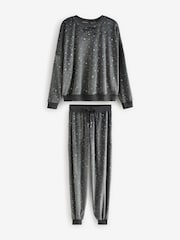 Charcoal Grey Star Supersoft Long Sleeve Pyjamas - Image 7 of 11