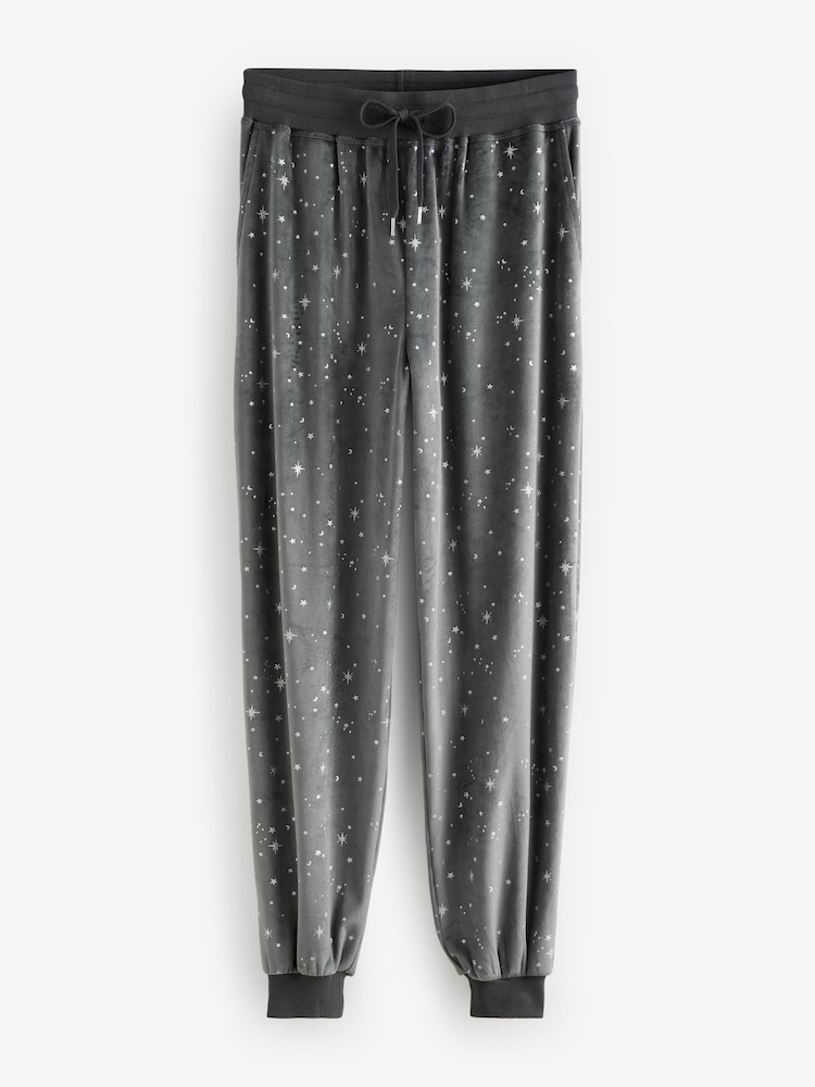 Charcoal Grey Star Supersoft Long Sleeve Pyjamas - Image 8 of 11