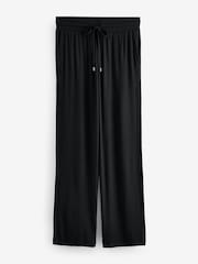Black Ribbed Long Sleeve Pyjamas - Image 8 of 10