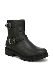 Blowfish Malibu Womens Raven Engineered Biker Black Boots - Image 2 of 3