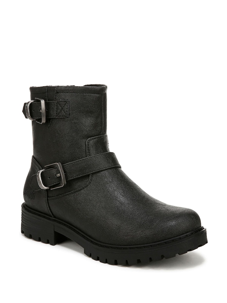Blowfish Malibu Womens Raven Engineered Biker Black Boots - Image 2 of 3