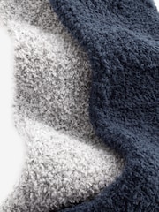 Blue/Grey Cosy Bed Socks 2 Pack - Image 6 of 6