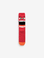 Red/Blue Pattern Cosy Bed Socks 2 Pack - Image 2 of 6