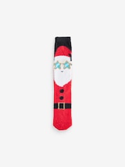 Red/Brown Cosy Christmas Bed Socks 2 Pack - Image 6 of 7