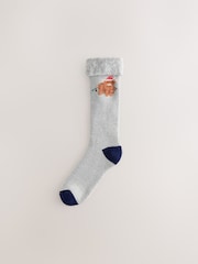 Navy/Grey 2 Pack Christmas Hamish Heavyweight Socks - Image 4 of 6