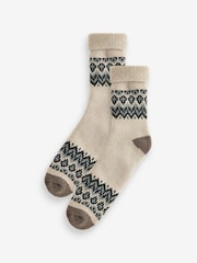 Neutral Cosy Lined Lounge Sock 1 Pack - Image 2 of 4