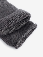 Charcoal Grey Cosy Lined Lounge Sock 1 Pack - Image 3 of 4