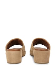 Kurt Geiger London Cream Kensington Flatform Mules Sandals - Image 4 of 5