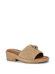 Kurt Geiger London Cream Kensington Flatform Mules Sandals - Image 5 of 5