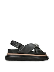 Kurt Geiger London Orson Cross Strap Sandals - Image 2 of 5