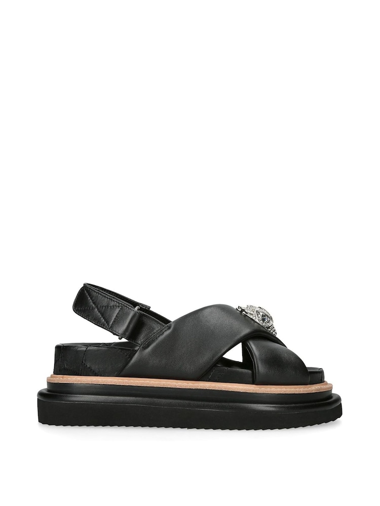 Kurt Geiger London Orson Cross Strap Sandals - Image 2 of 5